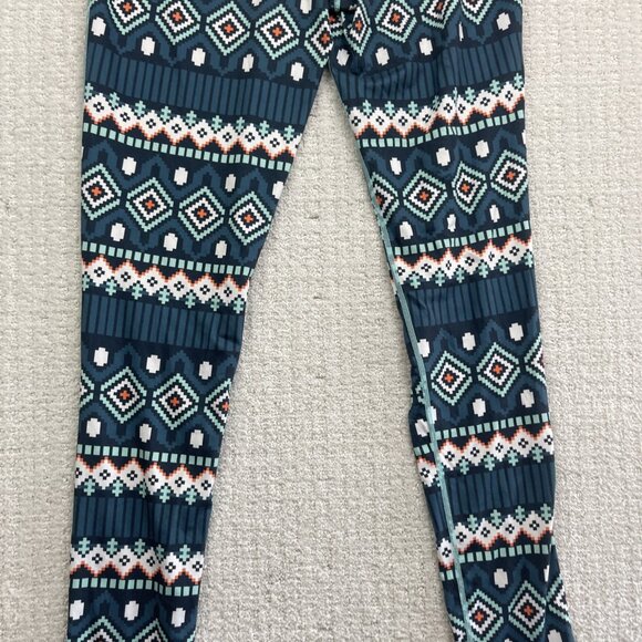 Kari Traa Womens L Base Layer Pants Nordic Color Print Outdoor Ski Sport Hiking - Picture 10 of 11